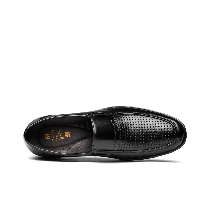 CHINT Dress Shoes Men Low Top Black-7