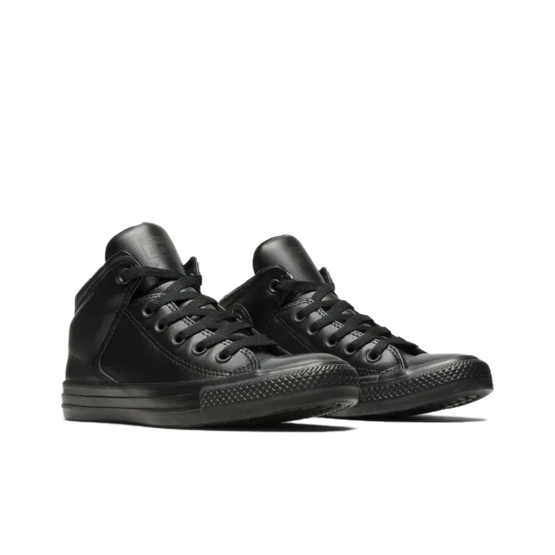Converse Chuck Taylor All Star Slip Resistant Mid Top Canvas Shoes Unisex Black-2