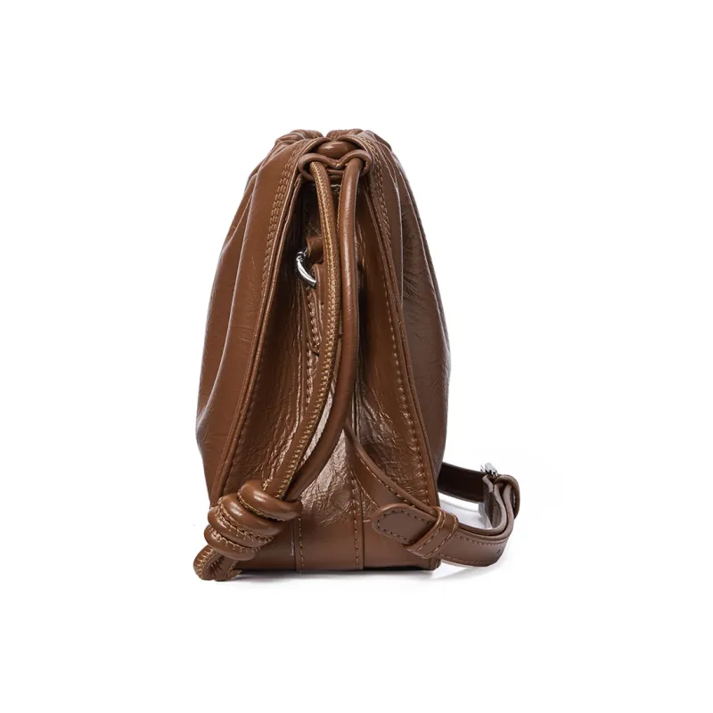 RED DRAGONFLY PU Leather Shoulder Bag Crossbody Bag Regular Women's Brown/Black-2
