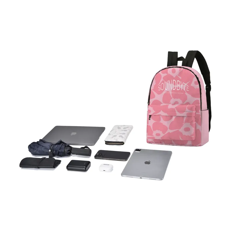 ONRF SOUNDBYTE Collaboration Polyester Backpack Regular Unisex Pink-5