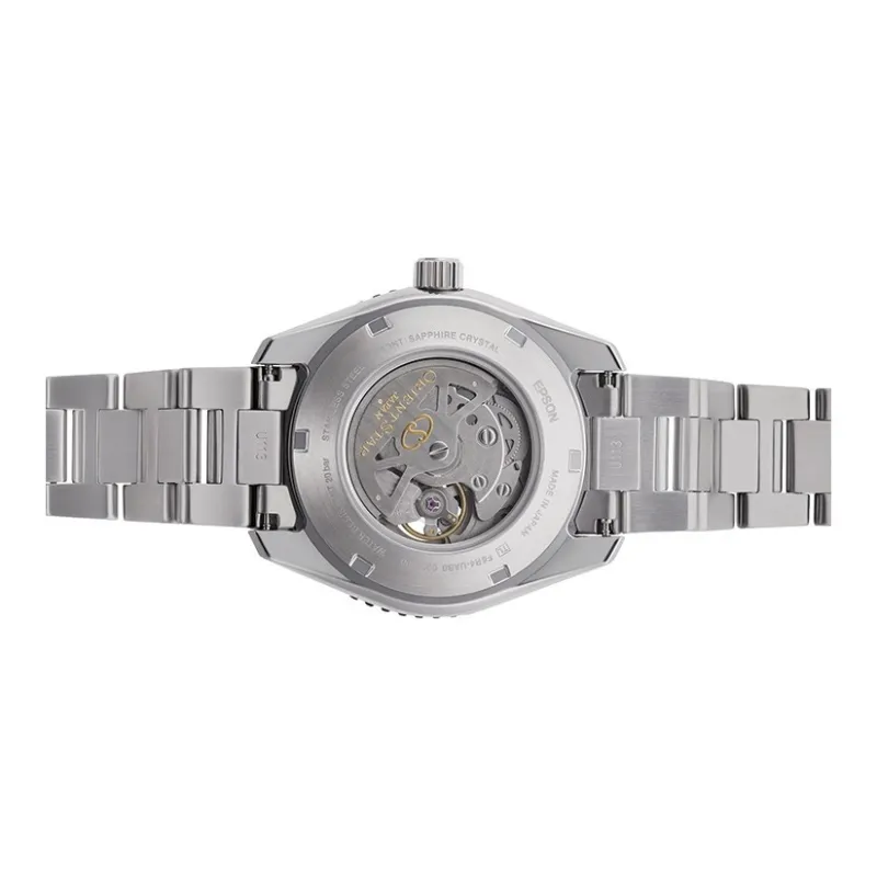 ORIENT STAR Automatic Mechanical Movement Stainless Steel Strap Watch Men's Watches Silver Dial-3