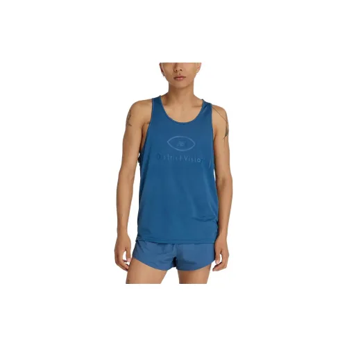 New Balance District Vision Tank Tops Men Blue