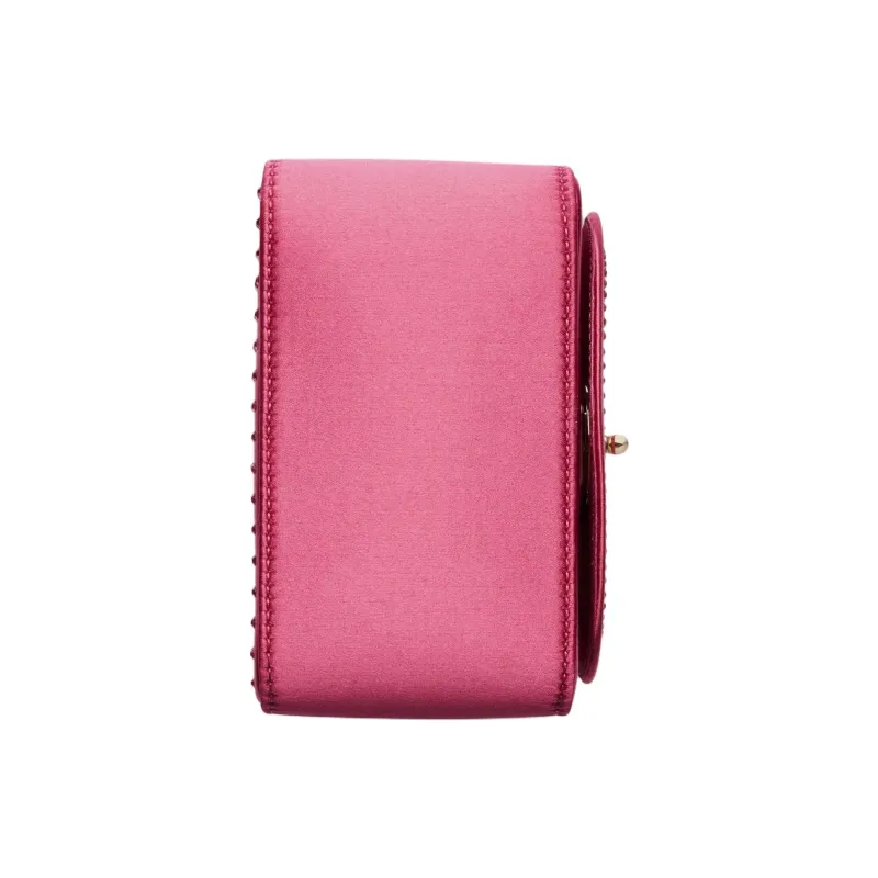 GUCCI Silk Satin Shoulder Bag Crossbody Bag Handbag Kids' Pink-4