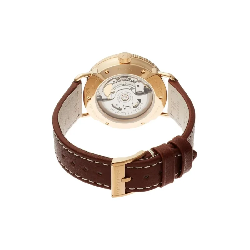 HAMILTON Khaki Marine Collection Automatic Mechanical Movement Women's Watch Watch 36mm Silver Dial-2