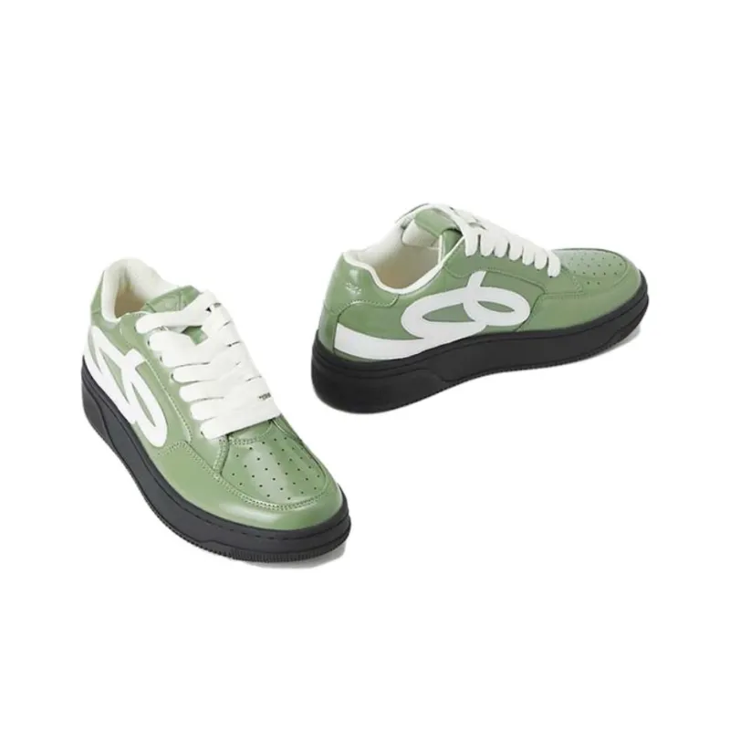GOOD BAI Low Top Skateboard Shoes Unisex Army Green-2