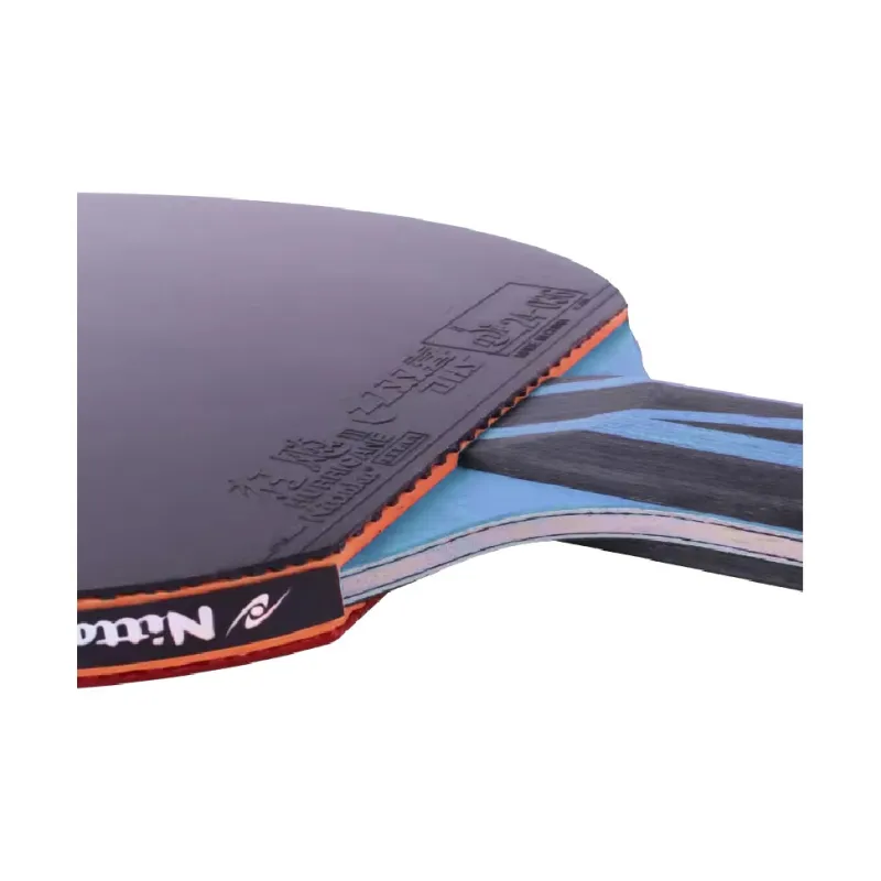 NITTAKU N802B Ping Pong Paddles Unisex All Wood With Carbon Fiber-2