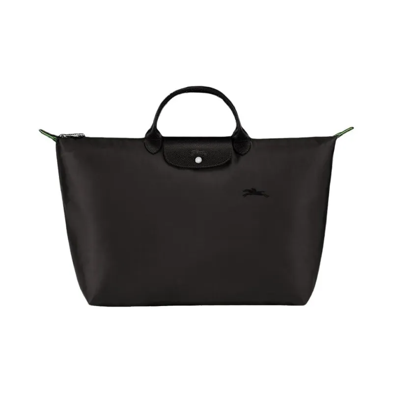 LONGCHAMP Canvas Bag, Travel Bag, Handbag Tubas Women's Black-0