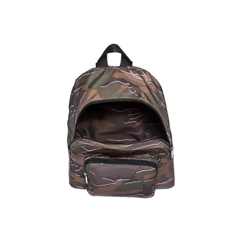 COACH Charter Nylon Backpack Medium Size Men's Brown Camouflage-1