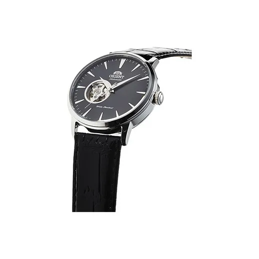 ORIENT Automatic Mechanical Movement Cow Leather Strap Watch Men's Watches Black Dial-1
