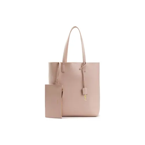 SAINT LAURENT Leather Tote Bag Shopping Bag Handbag Shoulder Bag Women's Pink