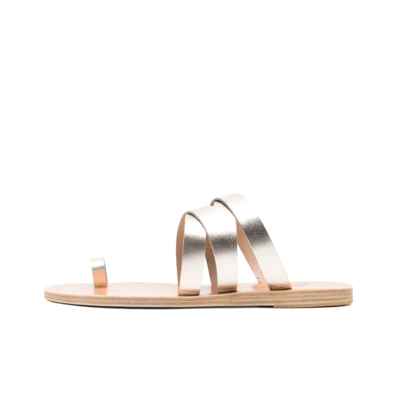 ANCIENT GREEK SANDALS Górdia Leather Flat Sandals Women's-0