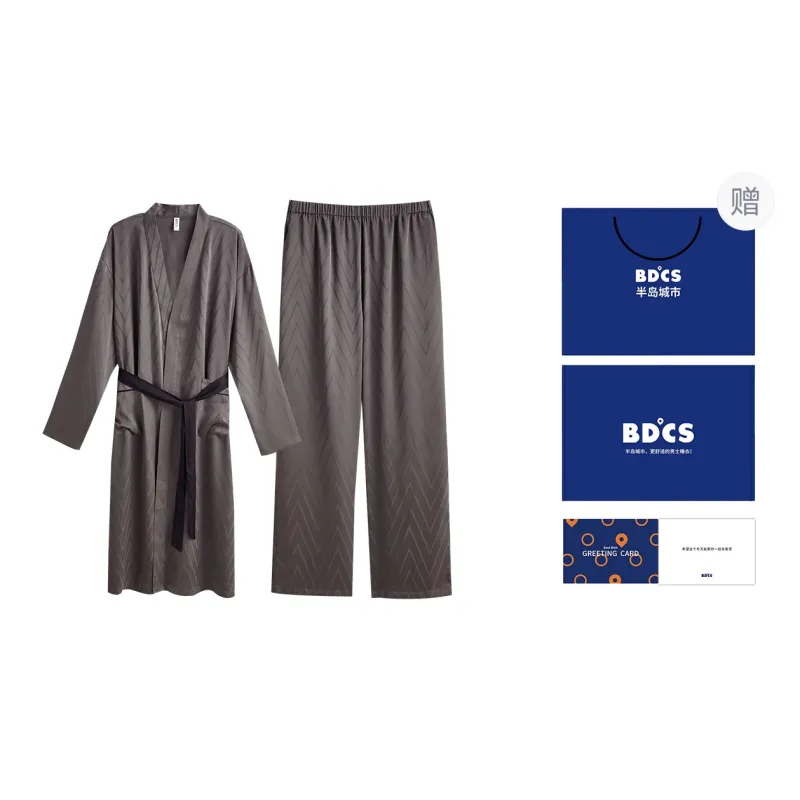 Peninsula City Pajama Set Men's Box Dark Gray-0