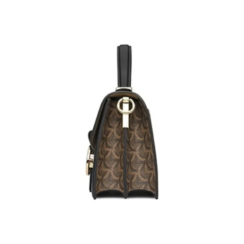 GOLDLION PVC Portable Crossbody Bag Shoulder Bag Women's Black-12