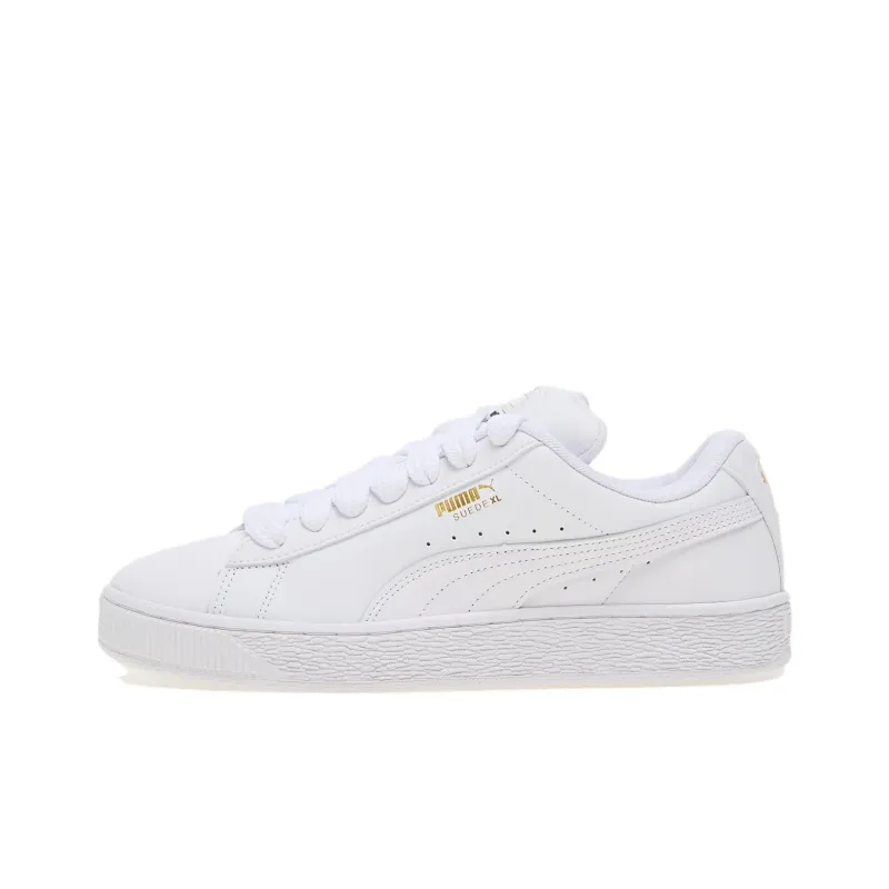 PUMA Suede Xl Non slip Lightweight Low Top Skateboard Shoes Unisex White-0