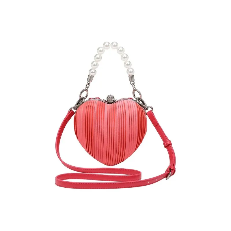 Vendula Vegan Leather Shoulder Bag, Crossbody Bag, Handbag Women's Pink-2