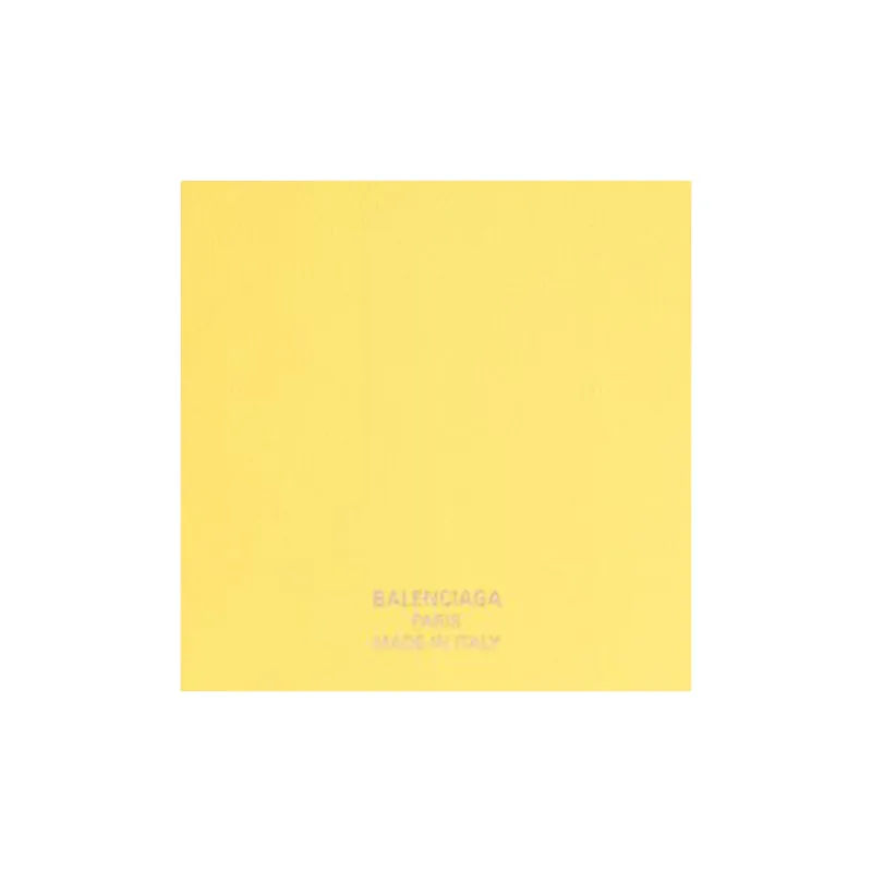Balenciaga Smooth Calf Leather Wallet Coin Purse Card Holder Women's Yellow-2