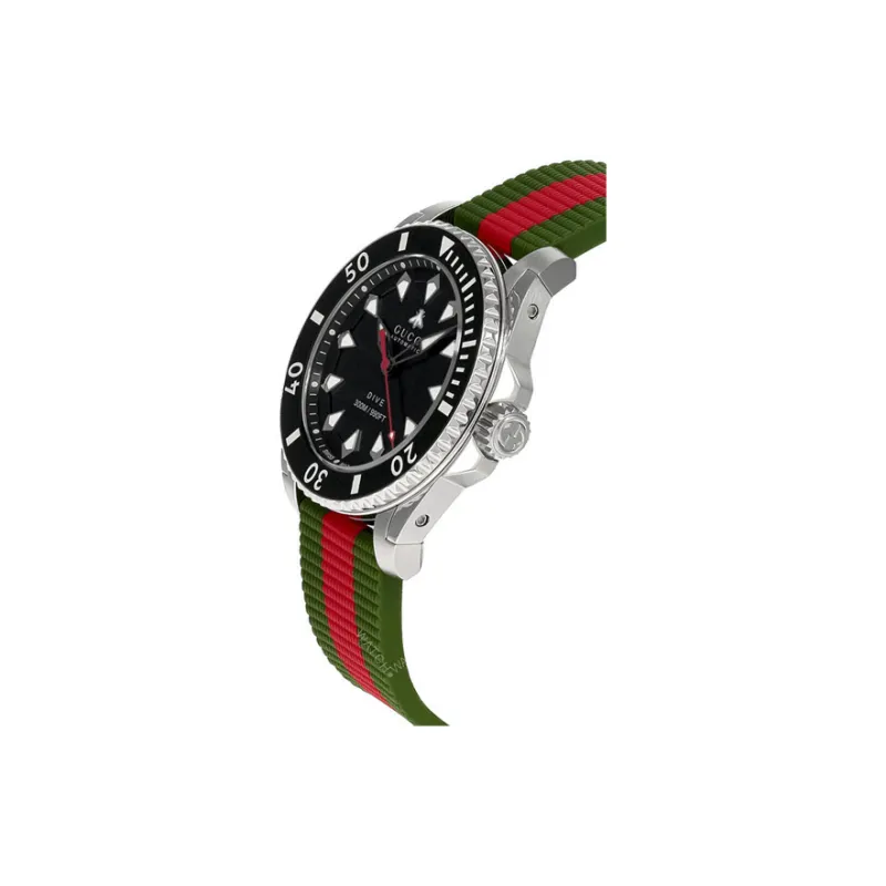 GUCCI Wrist Watch Automatic Mechanical Movement Rubber Strap 40mm Black Dial Unisex-1