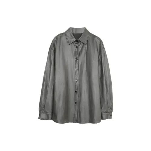 HERLAND Shirts Women's Silver Gray