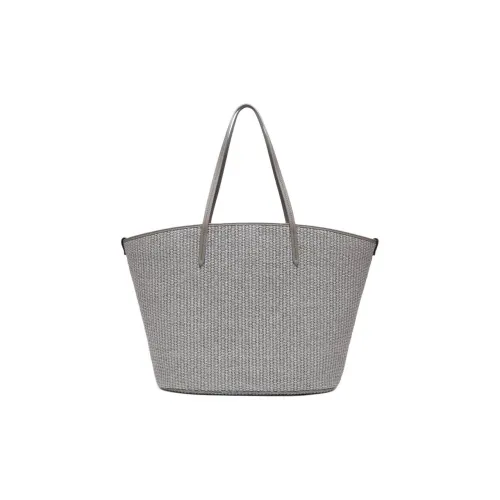 Brunello Cucinelli Leather-trimmed Woven Tote Bag