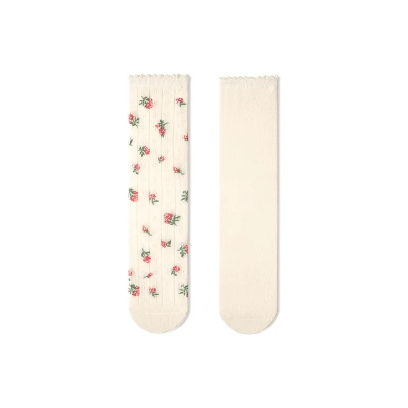 Primeet Mid Calf Socks Spring And Summer Women's Single Pack-19