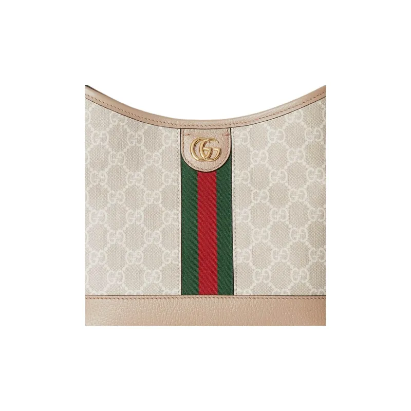 GUCCI GG Supreme Canvas Handbag Shoulder Bag Small Size Women's Beige & White-7