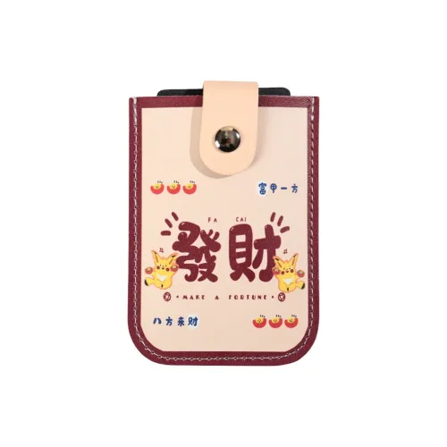 OUZIHUANG Leather ID Card Holder Regular Women's Multicolor