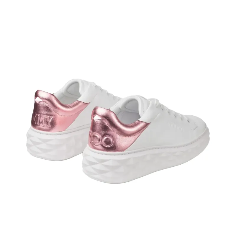 Jimmy Choo Diamond Low Top Casual Shoes Women's White-4