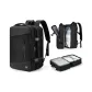 Black[with Wet-Dry Separation Pocket+Expandable Capacity]