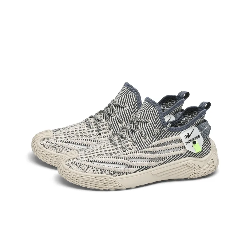 Binary Low Top Running Shoes Men's Gray-1