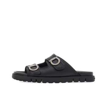 Ferragamo Gancini Leather Sandals