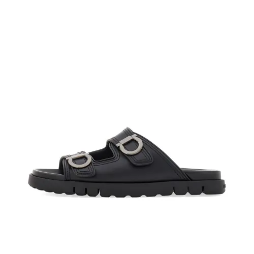 Ferragamo Gancini Leather Sandals