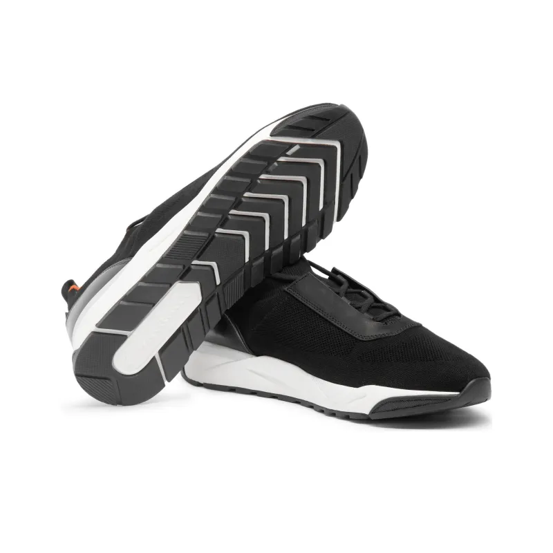Santoni Round Toe Knitted Sneakers-4
