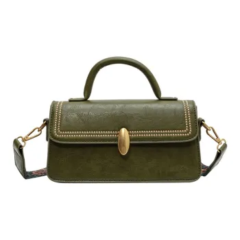 Jade En Plus PU One Shoulder Handbag Crossbody Bag Regular Women's Black/Green/Coffee