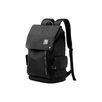 PULUWIRR Oxford Versatile Convenient Medium Firmness Multi Layer Storage Trendy Business Bag Unisex Black