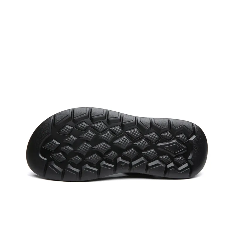 PAMATE Beach Sandals Men Gray, Black-13