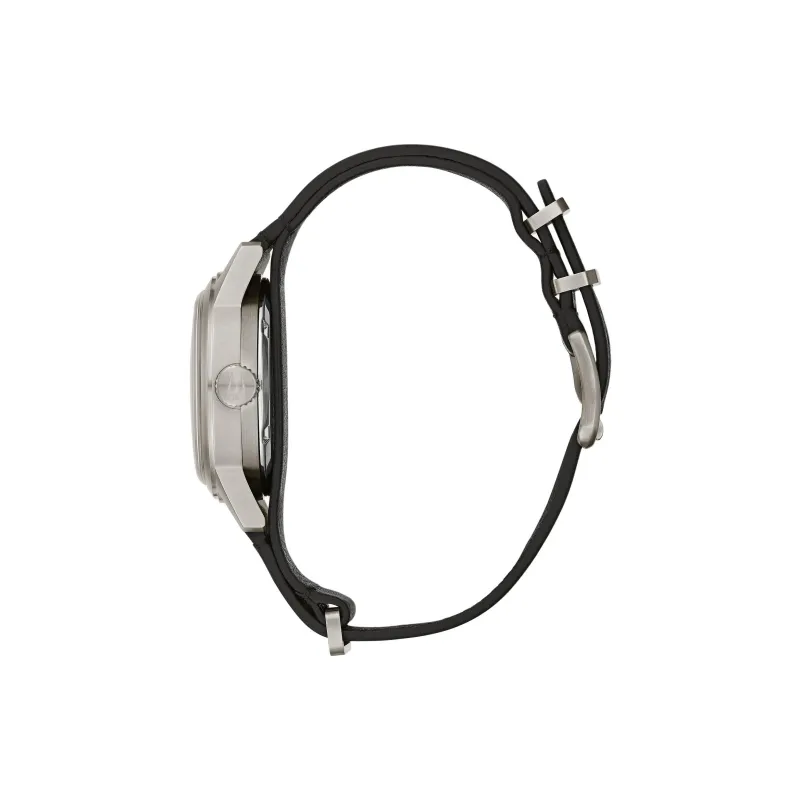 BULOVA Hacker Collection Wrist Watch Automatic Mechanical Movement Leather Watch Bands 38mm White Dial Men's Watches-1