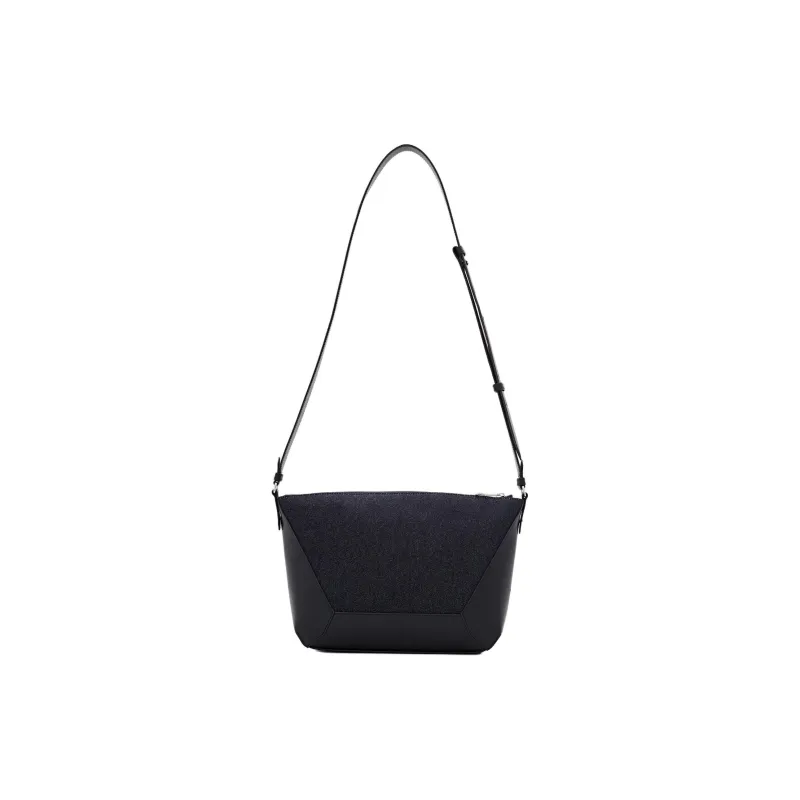 Alexander McQueen Cotton Crossbody Bag, Shoulder Bag Men's Black-2