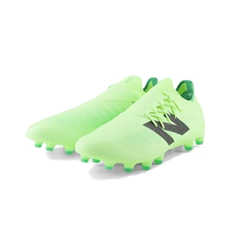 New Balance Furon V7 HG Rubber Short Studs Wear resistant And Lightweight Soccer Shoes Unisex Lime Green-2