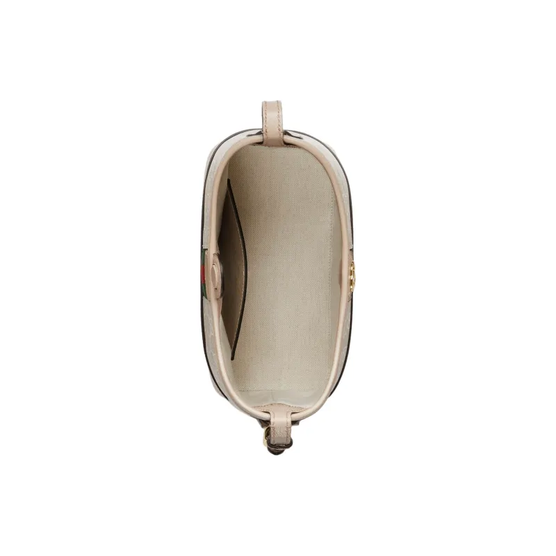 GUCCI GG Supreme Canvas Handbag Shoulder Bag Small Size Women's Beige & White-6