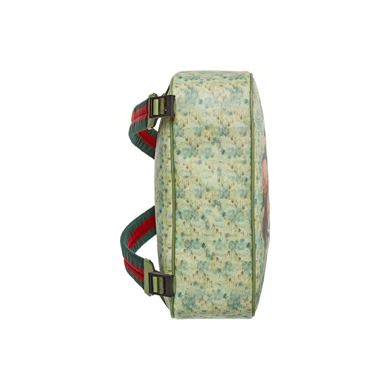 GUCCI Canvas Kids' Backpack Kids' White & Green-4