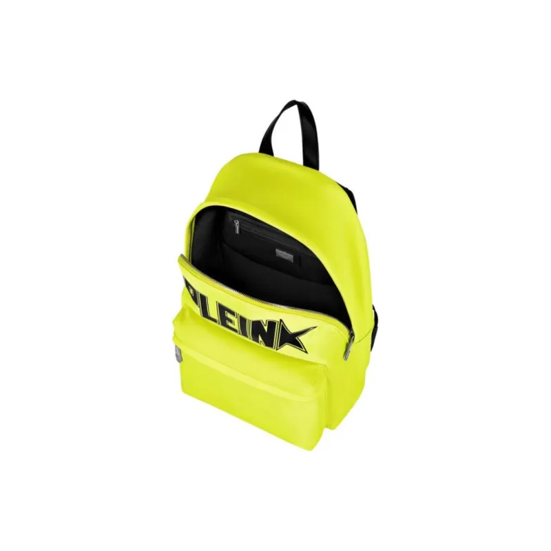 PHILIPP PLEIN Nylon Backpack Men's Neon Yellow-1
