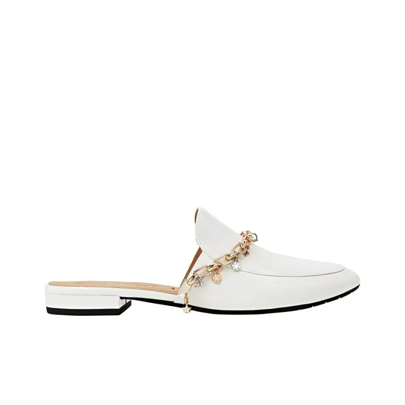 STELLA LUNA Wrap-toe Slippers Women's White-1