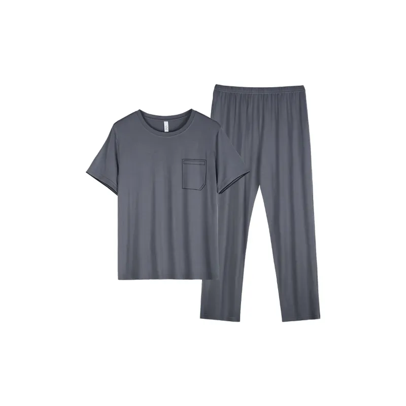 Xuan Liang Pajama Set Men's Paris Gray-0