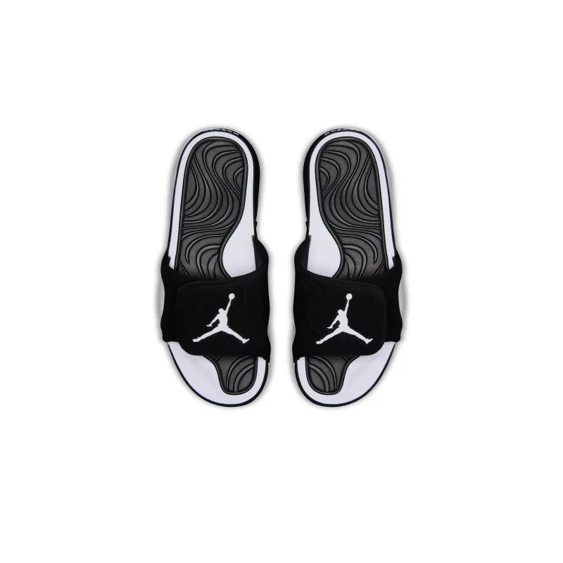 Jordan Hydro Slip Resistant Abrasion Resistant Slide Slippers Men's Black White-2