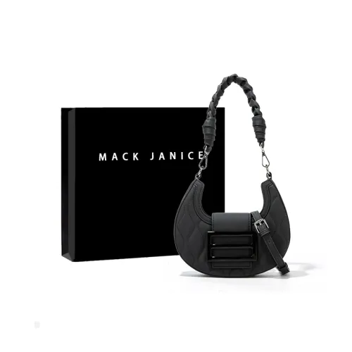 MACKJANICE Shoulder Bags Textured Matte Black