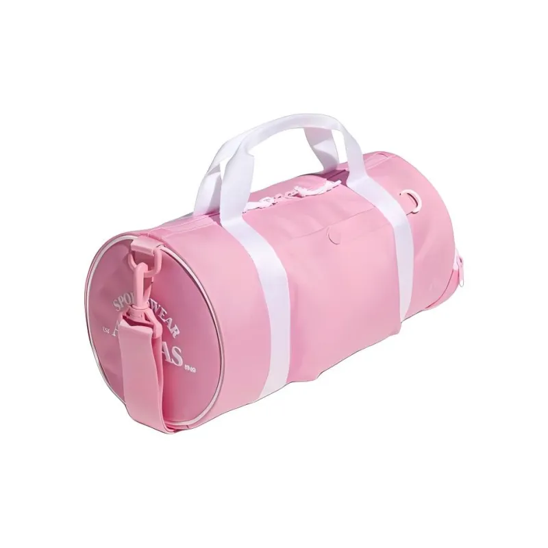 Adidas Polyester Small Bucket Bag Shoulder Bag Crossbody Bag Handbag Large Size Women's Pink-1