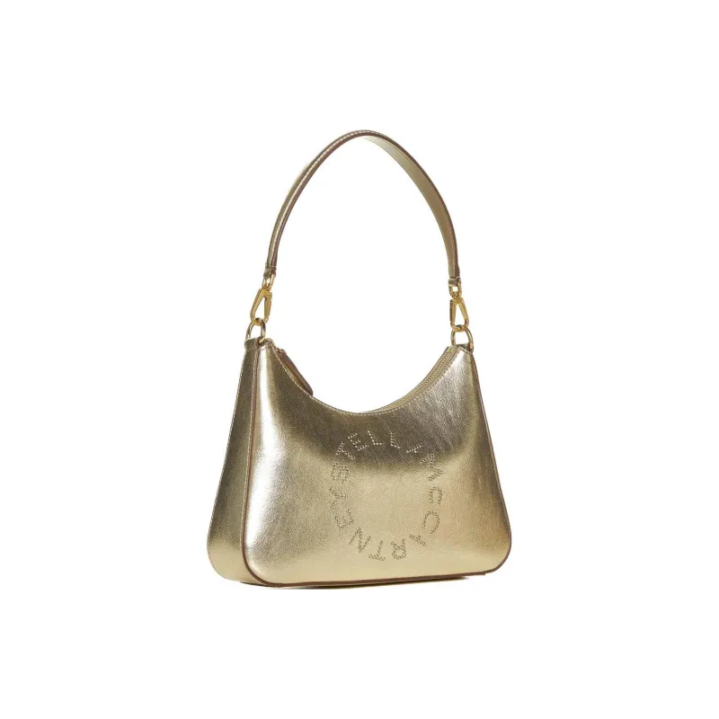 Stella McCartney Logo Detailed Metallic Shoulder Bag-1