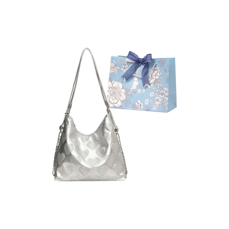 REDOO PU Shoulder Bag Regular Women's Pink/White/Silver/Black-3