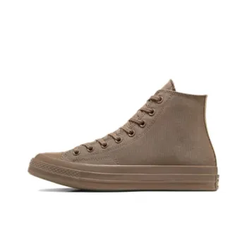Converse Chuck 70 Anti Slip And Wear Resistant Height Increasing High Top Canvas Shoes Unisex Brown