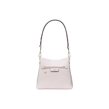 Kate Spade Hudson Litchi Grain Leather Crossbody Bag, Shoulder Bag Regular Women's Shimmery Pink